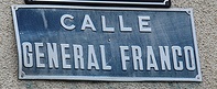 Placa calle General Franco